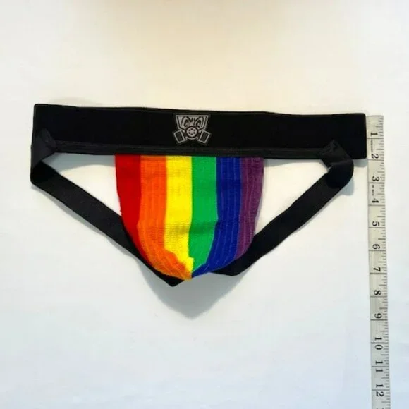 FORT TROFF Size "S" PRIDE MVP Athletic Supporter- Black/Gray/White - Jock - Picture 6 of 10